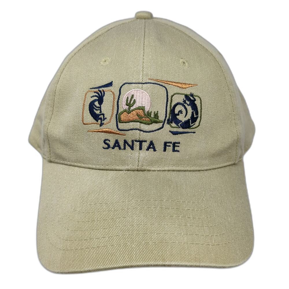 Royal Santa Fe Beige Baseball Cap One Size Kokopelli Cactus Lizard Slideback Hat